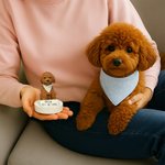 Personalized Handmade Lifelike Pet Dog Cat Photo Portrait Clue Statue with Text and Base Desk Decor Memorial Gift for Pet Lovers