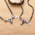 Collier de perles rétro Navajo avec initiales gravées Farm Life Bullfighting Cadeau d'anniversaire pour Cowboy Cowgirl