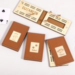 Personalized Engraved Animal Navigation Pattern Portable Cribbage Board with Wooden Pegs Camping Outdoor Activities Birthday Gift for Cribbage Lovers
