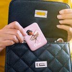 Espejo de maquillaje personalizado de doble cara con luz LED y nombre para niñas bailarinas amantes del ballet