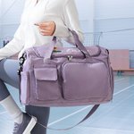 Sac de Voyage Personnalisé avec Danseuse Dessin Animé et Nom Bandoulière Compartiments Multiples Accessoires Sport Cadeau Anniversaire pour Elle