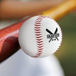 Personalised Baseball Field Bats Gloves Design Baseball with Name and Number Birthday Father's Day Team Gift for Dad Baseball Player
