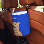 Personalized Pet Face Photo Car Multi-Colour Hanging Trash Can with Name Auto Accessories Pet Party Birthday Gift for Pet Owners