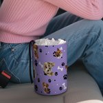 Personalized 1-3 Pet Face Photos Cute Paws Hanging Car Trash Can Auto Accessories Travel Birthday Gift for Pet Lovers