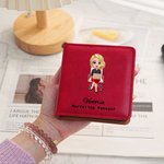 Porte-notes autocollants personnalisé en cuir PU avec nom et fonction Fournitures de bureau Cadeau d'anniversaire pour collègue éducateur