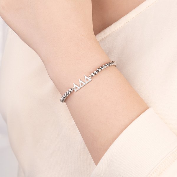 Bracelet personnalisé de lettres grecques en perles Réunion de sororité Cadeau d'anniversaire pour les sœurs | Callie × Affinity Licensing