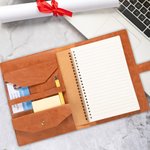 Personlig Graduation Cap Initial A5 PU skinnomslag til notatbok med navn og oppbevaringslomme Graduation Gift for Graduates