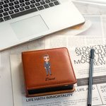Porte-notes autocollants personnalisé en cuir PU avec nom et fonction Fournitures de bureau Cadeau d'anniversaire pour collègue éducateur