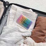 Personalised Birth Flower Rainbow-Coloured Portable Weekly Pill Organizer Box with Name Medication Storage Daily Travel Gift for Family Friends