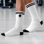 Calzini sportivi personalizzati da basket morbidi, traspiranti, elastici e a metà polpaccio con nome Regalo di compleanno per gli amanti della pallacanestro