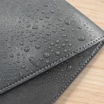 Nome iniziale personalizzato Cartella impermeabile in pelle PU con chiusura a fibbia Accessorio scolastico per ufficio Regalo di compleanno per studenti lavoratori