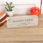 Personalized Clear Acrylic Nameplate Sign with Text Office Supplies Desk Decor Birthday Gift for Leader Colleague