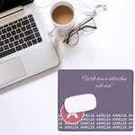 Personalized Initial Multicolor Mouse Pad with Name and Text Office Supplies Desk Accessory Appreciation Birthday Gift for Administrative Staff