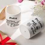 Maceta de Cerámica con Drenaje y Base de Bambú Personalizada con Nombre y Citas Cálidas Regalo del Día del Maestro para Profesores Educadores