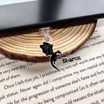 Personalized Book Dragon Charm Anti-Dust Plug Cover Accessory for iPhone Micro USB Type C Device Birthday Gift for Friend Family