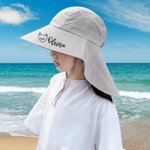 Sombrero de cubo transpirable bordado con animal personalizado para niños con nombre Accesorio de verano Regalo de cumpleaños y vacaciones para niños y niñas