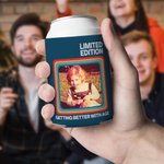 Pochette isotherme pour canette de bière personnalisée avec année et texte Cadeau d'anniversaire pour la famille et les amis