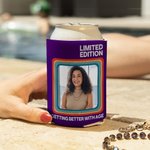 Pochette isotherme pour canette de bière personnalisée avec année et texte Cadeau d'anniversaire pour la famille et les amis