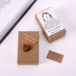 Personalised You Are My Penguin Red Love Pebble Card Gift Box with Names Anniversary Valentine's Day Gift for Couple
