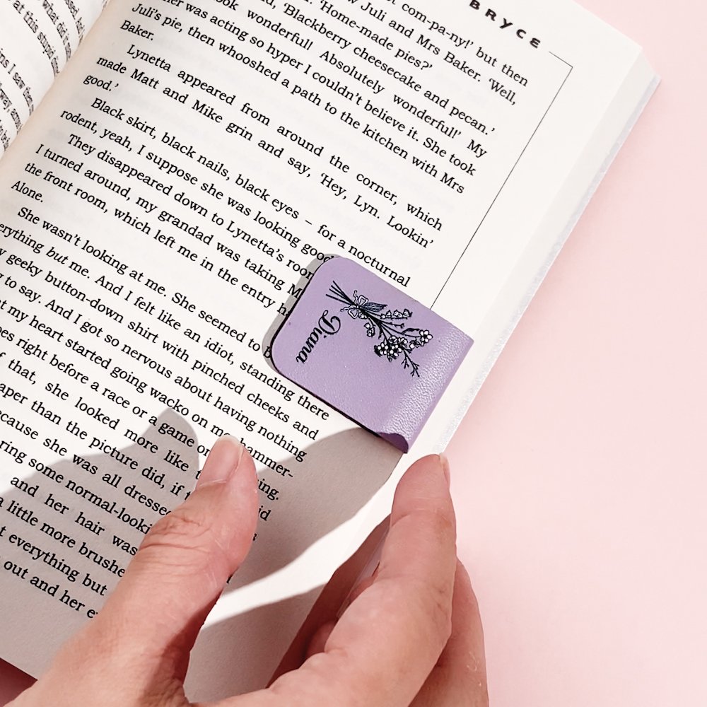 Your Personal Blossom, Your Reading Charm - Personalized Name Magnetic Bookmark Clip 4