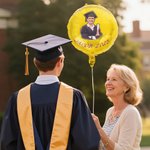 Personalisierte Multicolor Foto aufblasbare Helium Qualität Ballons mit Text-Satz von 2 Party Supplies Graduation Zeremonie Geschenk für Absolventen