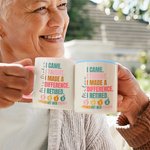 Manzana Personalizada Orgulloso Maestro Jubilado 11 oz 15 oz Café Taza de Cerámica con Nombre y Fecha de jubilación Apreciación Regalo para el Maestro