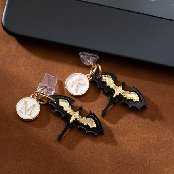 Personalized Black and Golden Dragons Rider Dust Plug Keychain Bookmark Set with Initial Pendant Birthday Gift for Fantasy Book Lovers Bookworms
