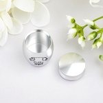 Henkilökohtainen ikuisesti sydämissämme Line Dog Ears Mini Ashes Urn kanssa nimi ja Twist-Off kansi Memorial Sympathy Keepsake lahja koiran omistajille