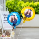 Personalisierte Multicolor Foto aufblasbare Helium Qualität Ballons mit Text-Satz von 2 Party Supplies Graduation Zeremonie Geschenk für Absolventen