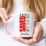 Personalised Christian Theme 11 oz 15 oz Ceramic Coffee Mug with Name Home Decor Baptism Birthday Gift for Christians