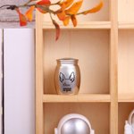 Henkilökohtainen ikuisesti sydämissämme Line Dog Ears Mini Ashes Urn kanssa nimi ja Twist-Off kansi Memorial Sympathy Keepsake lahja koiran omistajille