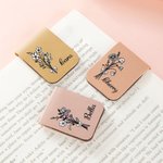 Your Personal Blossom, Your Reading Charm - Personalised Name Magnetic Bookmark Clip