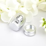 Henkilökohtainen ikuisesti sydämissämme Line Dog Ears Mini Ashes Urn kanssa nimi ja Twist-Off kansi Memorial Sympathy Keepsake lahja koiran omistajille