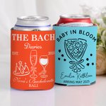Personalisierte Weingläser Blumenstrauß Krone Kuchen Bierdose Kühler Hülse mit Namen Geburtstag Party Geschenk für Freunde Bierliebhaber Frauen