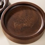 Personalized Engraved Name Icon Walnut Wood Trinket Jewelry Dish Home Decor Class of 2025 Graduation Gift Graduates