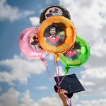 Personalisierte Multicolor Foto aufblasbare Helium Qualität Ballons mit Text-Satz von 2 Party Supplies Graduation Zeremonie Geschenk für Absolventen