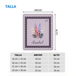 Alfombrilla de ratón personalizada con estilo de sello flor de nacimiento y nombre accesorios de oficina regalo de cumpleaños para mujeres o colegas