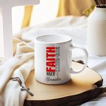 Personalised Christian Theme 11 oz 15 oz Ceramic Coffee Mug with Name Home Decor Baptism Birthday Gift for Christians