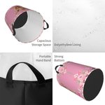 Personalised Flower Butterfly Highland Cow Large Waterproof Laundry Storage Basket with Name Nursery Decor Birthday Gift for Kid Family