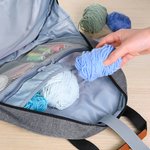 Personalized Name Multi-compartment Oxford Large Stitch Sewing Storage Bag with Handle Birthday Holiday Gift for DIY Lovers