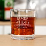 Personlig for tiden vi kjører deg til å drikke 10 oz Whiskey Rocks Glass med navn farsdag bursdagsgave til pappa bestefar whiskyelskere