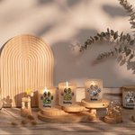 Personalized Pet Footprints Photo LED Candle Jar with Name Memorial Condolence Sympathy Pet Loss Gift for Pet Owners