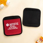 Gepersonaliseerde Multicolor Emergency Alert Carseat Riemen met Naam en Tekst Set van 2 Verjaardag Caring Gift voor Allergie Autisme Kinderen Familie