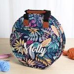Personalized Name Multi-compartment Oxford Large Stitch Sewing Storage Bag with Handle Birthday Holiday Gift for DIY Lovers