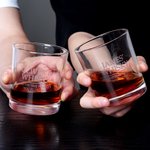 Personlig for tiden vi kjører deg til å drikke 10 oz Whiskey Rocks Glass med navn farsdag bursdagsgave til pappa bestefar whiskyelskere