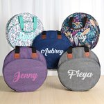 Personalized Name Multi-compartment Oxford Large Stitch Sewing Storage Bag with Handle Birthday Holiday Gift for DIY Lovers