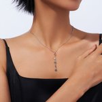 Personalized 1-8 Birthstones Family Necklace Minimalist Jewelry Anniversary Birthday Gift for Women