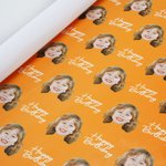 Personalisierte lustiges Gesicht Foto Multicolor Geschenkpapier mit Text Weihnachten Geburtstag Urlaub Favorit Verpackung für Familie Freunde