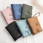Personalizada Cruz Nombre tríptico de cuero de la PU Cartera con pulsera y titular de la tarjeta de regalo de aniversario para las mujeres cristianas