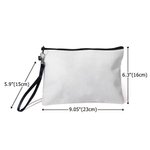Personalized Cute Quirky Girl Makeup Bag with Name and Wrist Strap Travel Essentials Birthday Gift for Women